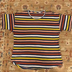 MADEWELL | Striped Tee, Multicolored - size XL